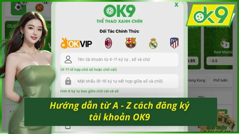 4 bước trong cách đăng ký tài khoản OK9